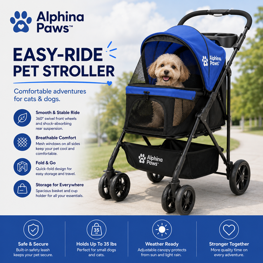 tailsandlove Easy-Ride Pet Stroller